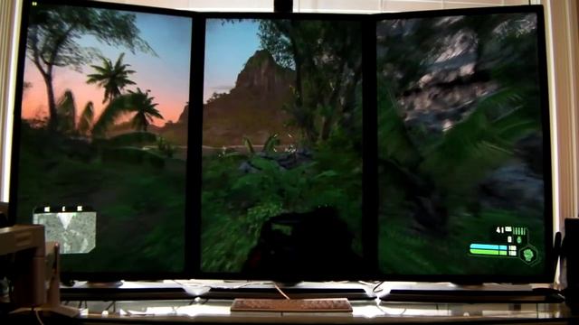 Crysis / Quad-SLI 3GB GTX580 - 990X - 3x 30" Portrait nVidia Surround смотреть онлайн