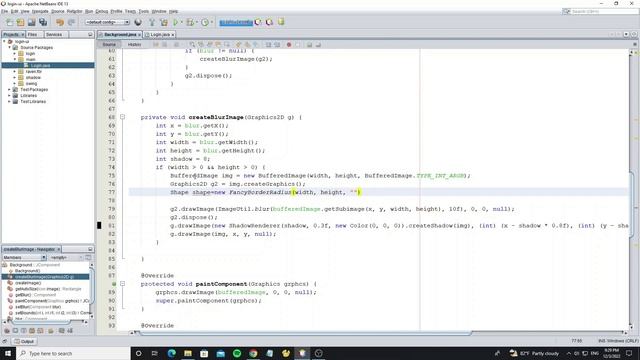 Login Form With Glassmorphism Blur Image using Java Swing UI смотреть онлайн