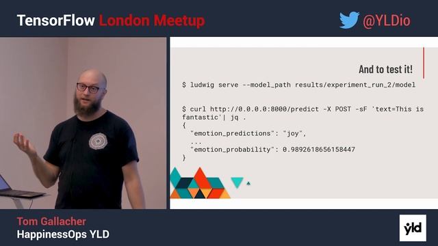 HappinessOps: Using Tensorflow with Slack - Tom Gallacher - London TensorFlow Meetup смотреть онлайн