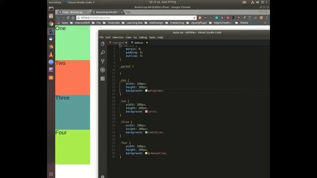 Learn To Use Bootstrap Utilities 08-Float Tutorial In Bangla смотреть онлайн