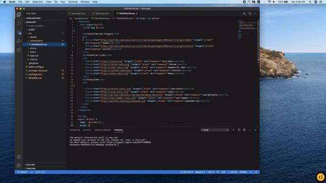 VS Code + vue eslint + save and auto format code смотреть онлайн
