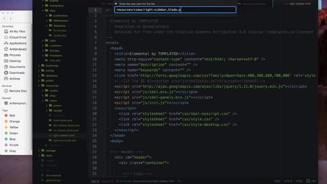How to Integrate HTML & CSS Template - Laravel смотреть онлайн