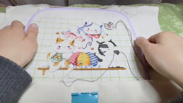 Котята, раскраска и цветущая ветка финиш смотреть онлайн