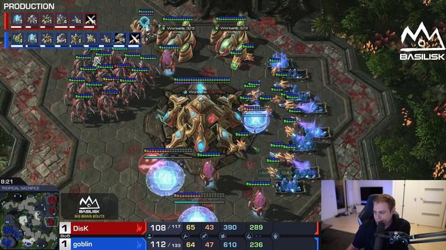 StarCraft 2: DisK VS goblin | BASILISK Big Brain Bouts #6 смотреть онлайн