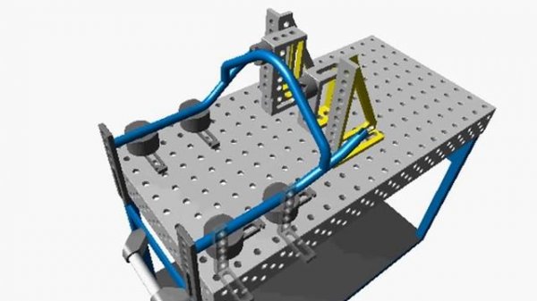 Сборка каркаса из труб. Столы Demmeler