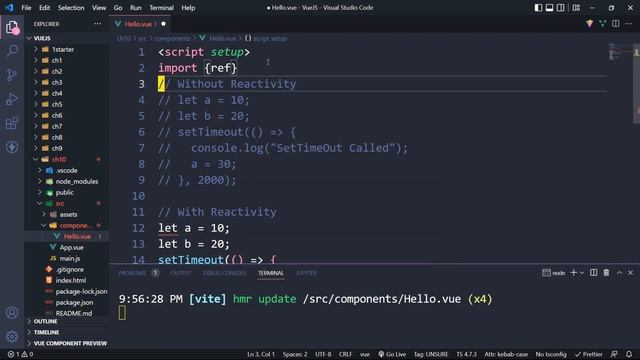 Reactivity using reactive and ref in Vue JS (Hindi) смотреть онлайн