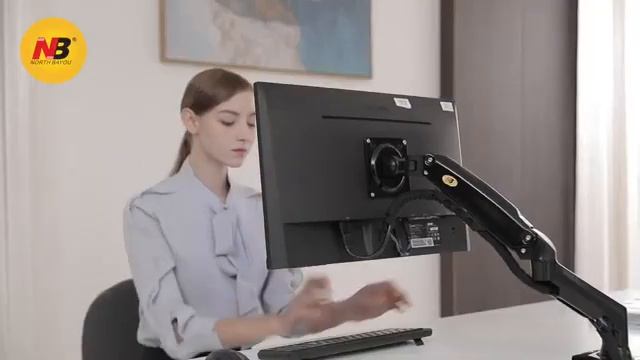 Dual Monitor Desk Mount Heavy Duty Fully Adjustable Stand Fits 2 LCD LED Screens up t смотреть онлайн