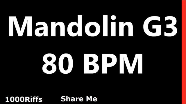 Mandolin Metronome G3 : 80 BPM смотреть онлайн