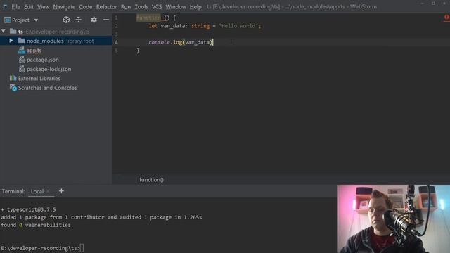 Learn TypeScript - Create your first typescript code - TypeScript tutorial смотреть онлайн