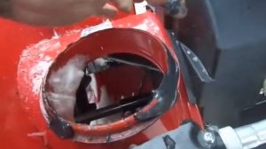 Замерзание поворотного жёлоба  на снегоуборщике (Fermer  FS-7B.1)