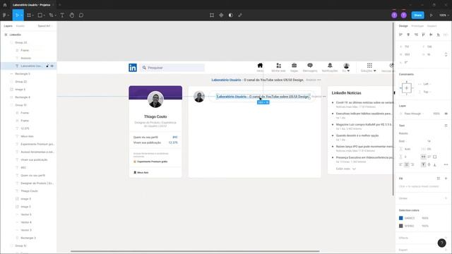 Recriando o site do LinkedIn no Figma | UI Design/Speed Art смотреть онлайн