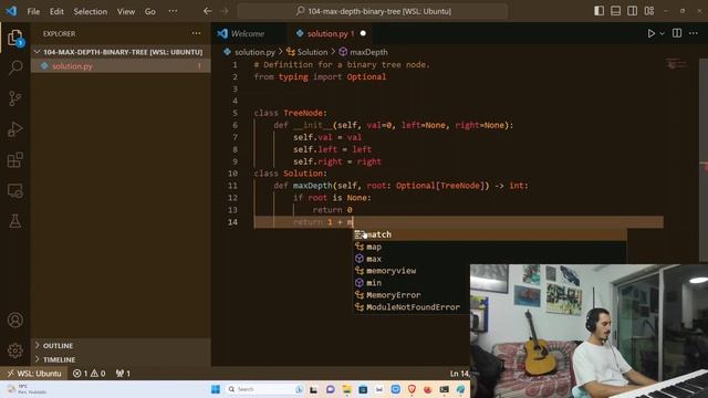 ?Solving All LeetCode Problems with PYTHON ? -104 Maximum Depth of Binary Tree смотреть онлайн