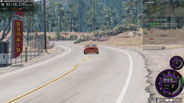 BeamNG Touge Run #1 смотреть онлайн