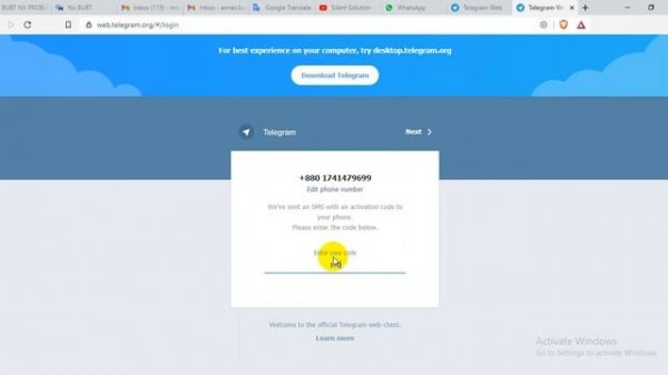 telegram web login