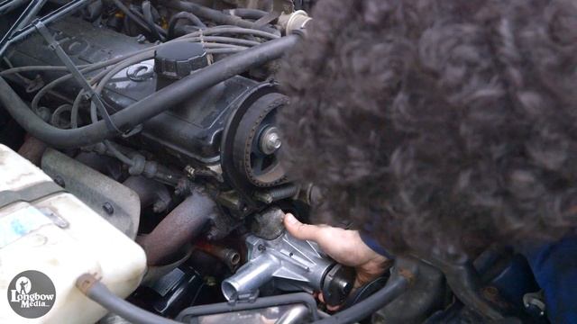 How to Install a Water Pump - Volvo 240 B230F смотреть онлайн