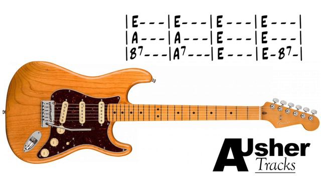 Shuffle 12 Bar Blues in E | Guitar Backing Track смотреть онлайн