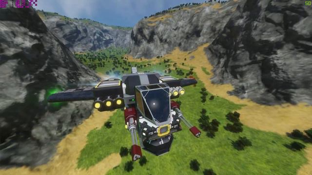 Space Engineers - Atmospheric Fighter with Rotating Cockpit смотреть онлайн