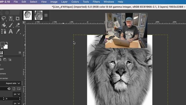 Easy Tattoo Stencil In Photoshop / Gimp In Few Steps - Tutorial
