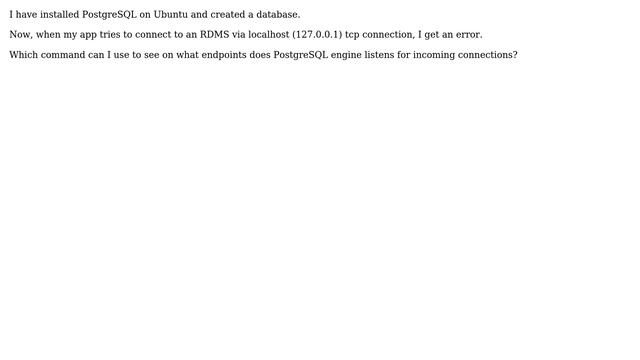 DevOps & SysAdmins: Get PostgreSQL 8.4 listening endpoints on ubuntu смотреть онлайн
