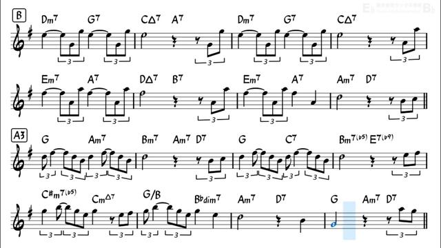 That's All - Easy Solo Example for Alto Sax смотреть онлайн