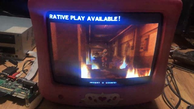 Time Crisis 3 Arcade Namco System 246 working on a 13” crt tv смотреть онлайн