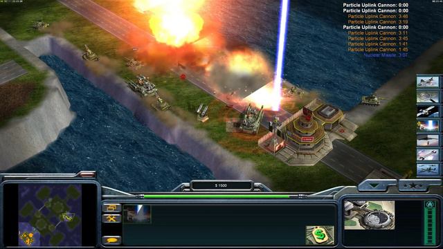 Command Conquer Generals Zero Hour - USA Laser vs 5x HARD China Tank Bay Of Pigs смотреть онлайн