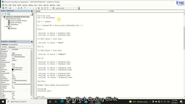MS Excel VBA Tutorials Lesson 25 - User Form смотреть онлайн