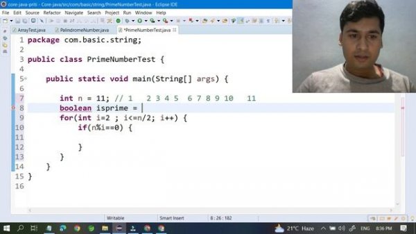 Java program to check Number is Prime or Not in Java