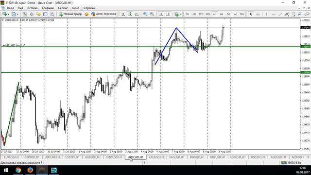 Анализ текущей рыночной ситуации на основе уровней Фибоначчи - 09.08.2017 смотреть онлайн