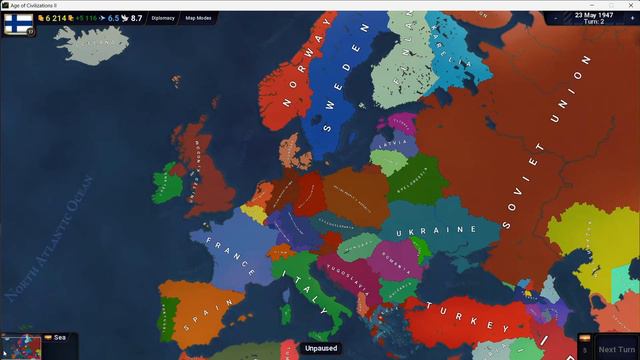 Age of History 2 : Cold War 1947 (Lords and Vassals mod) смотреть онлайн