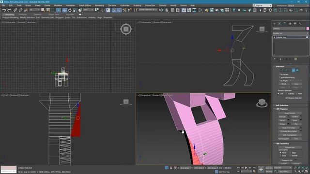 Моделирование_002. Editable poly. Разбор ошибок смотреть онлайн