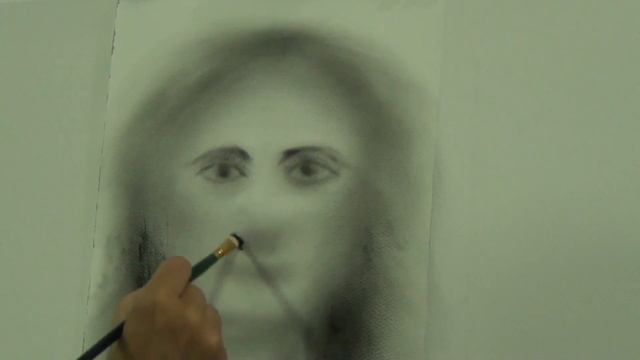 Портрет рисует новичок. Портрет сухой кистью.Урок от Татьяны Артыковой смотреть онлайн