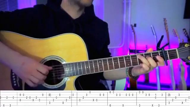 how to play: Linkin Park - Numb #guitar #fingerstyle #tab #chords смотреть онлайн