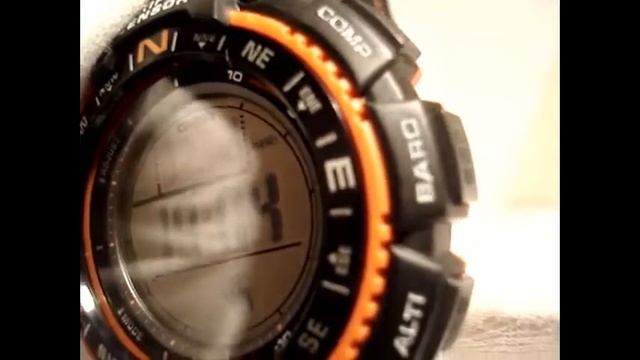 Обзор дисплея часов Casio SGW-1000B-4AER | Review display Casio SGW-1000B-4AER смотреть онлайн