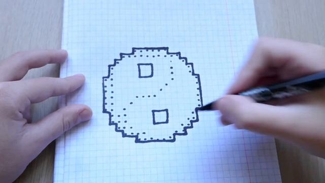 PIXEL ART - Как Нарисовать Инь Ян #pixelart смотреть онлайн