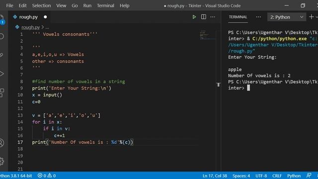 vowels consonants program | mostly asked program questions | python смотреть онлайн