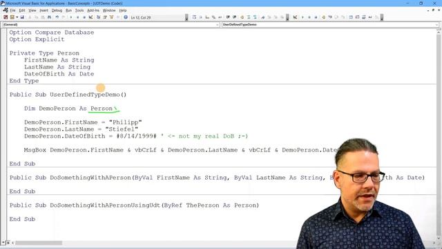 User Defined Types in VBA смотреть онлайн