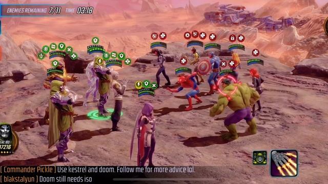 Marvel Strike Force - Doom 1 Raid - Lane 4 Mystic First Node смотреть онлайн