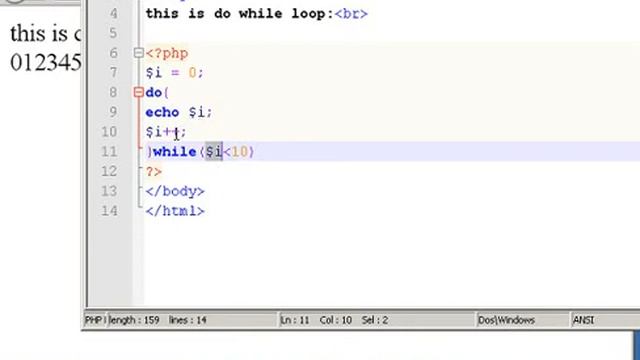 php tutorial in Tamil part - 13 do while loop смотреть онлайн