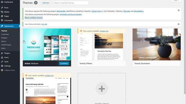 WordPress Theme Installation and Plugin Activation Tutorial смотреть онлайн