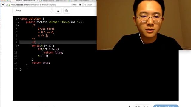 15 min Java Coding Challenge - Power of Three(FAILED) смотреть онлайн