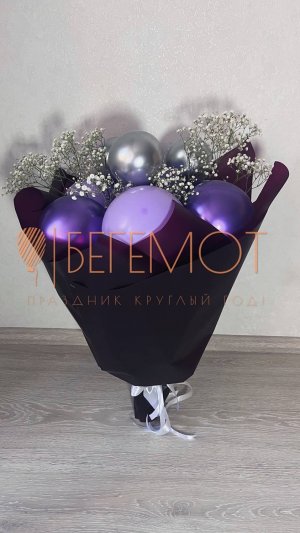 Как сделать букет из воздушных шаров с живыми цветами?