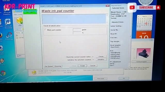 Cara #Reset printer Epson L120 L121 lampu blink bergantian смотреть онлайн
