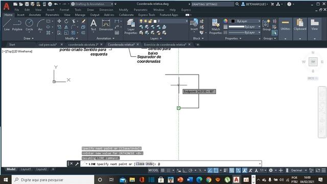 AUTOCAD PARA INICIANTES: Coordenada Absoluta смотреть онлайн