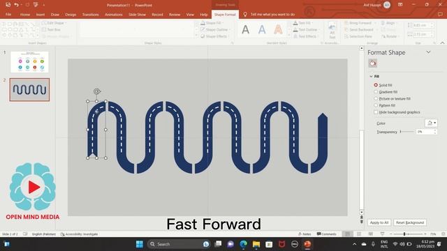 ROAD MAP INFOGRAPHIC in PowerPoint with shapes & Animations #powerpoint смотреть онлайн
