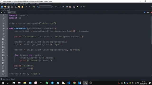 Python GIF SpeedCode [ITA] смотреть онлайн