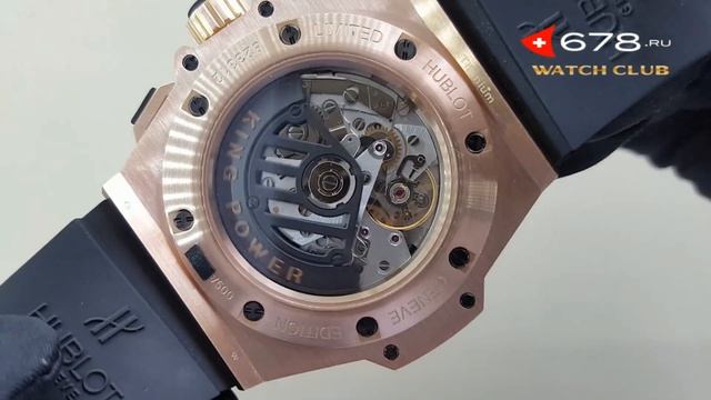 Hublot King Power Foudroyante Gold 715 PX 1128 RX оригинальные смотреть онлайн