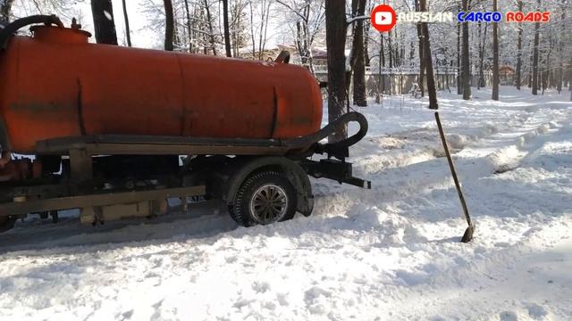 HYUNDAI HD78 по глубокому снегу #RCR #RCR.mp4