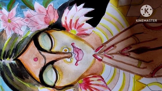 welcome Girl Drawing||||•haw to draw welcome girl Drawing in water color Drawing||•style with Beaut смотреть онлайн