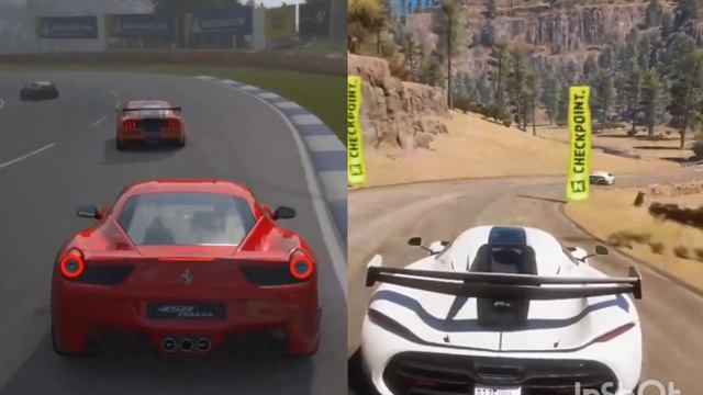 Forza Horizon (Xbox) Vs Gran Turismo (PS) Graphic Comparison #gameplay #ps5 #xbox #racinggames